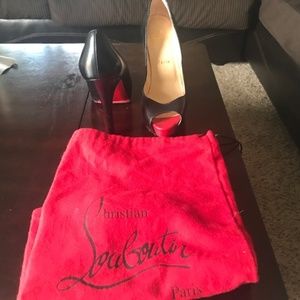 Christian Louboutin Very Prive Black/Red shoes